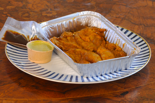 Free-range Franguito raw marinated baby, chef-prepared ready meal delivered across the Algarve