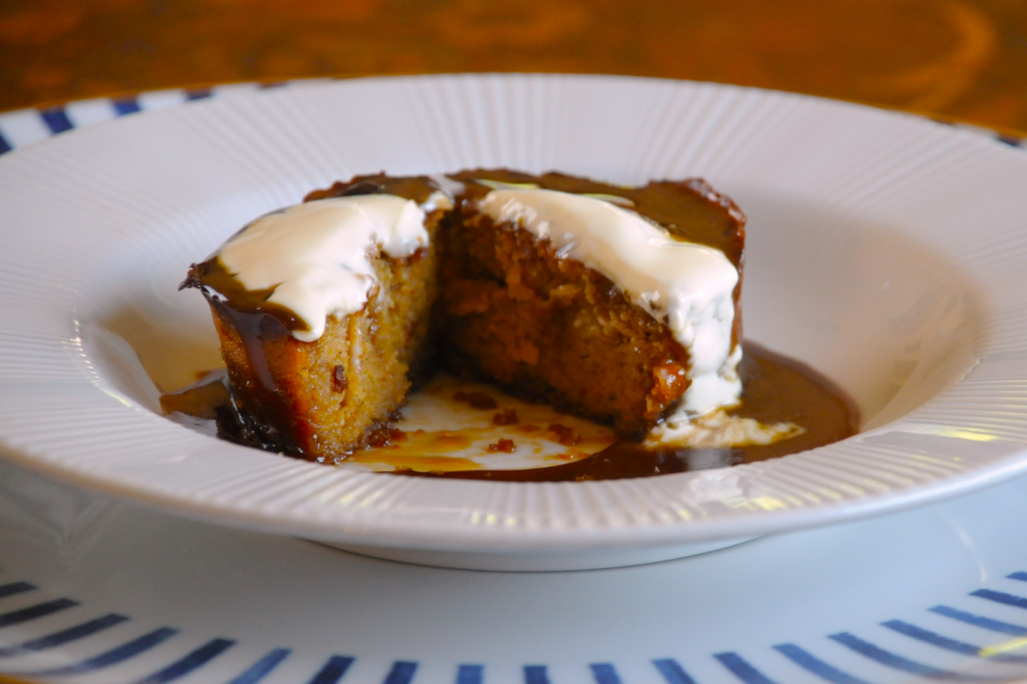 Clementine & Almond Sticky Pudding with Talisker Butterscotch Sauce