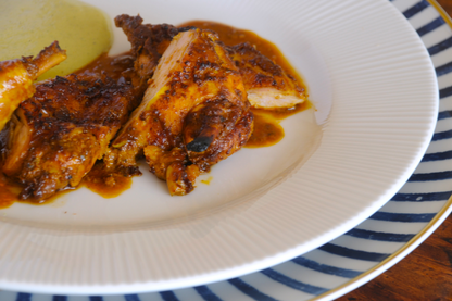 Peruvian Baby Chicken a la Brasa for two
