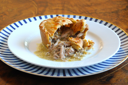 Gourmet Chicken Baby Artichoke and Black Truffle Pie artisan meal by Chef George Tannock Algarve