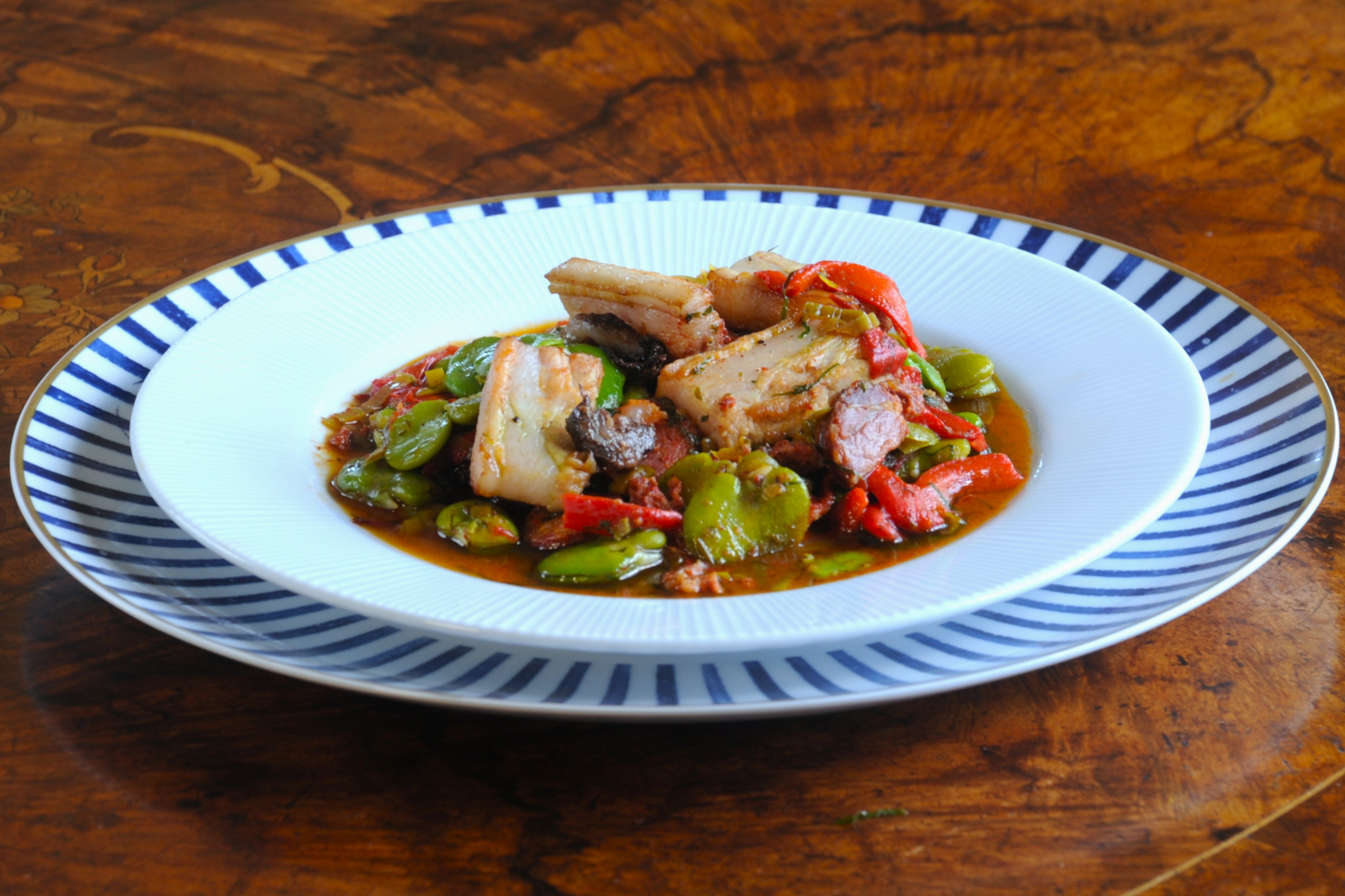 Favas com Chouriço gourmet frozen meal by Chef George Tannock, Algarve