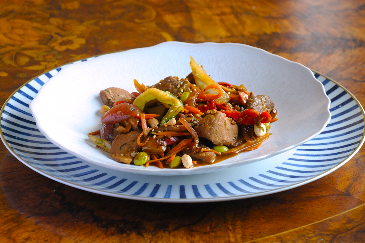 Yellow Bean & Peanut Pork Stir-Fry (Kung Pao Style)