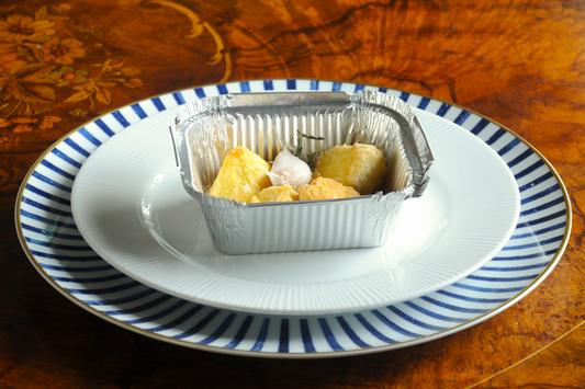 Duck Fat Roast Potatoes with Rosemary & Garlic